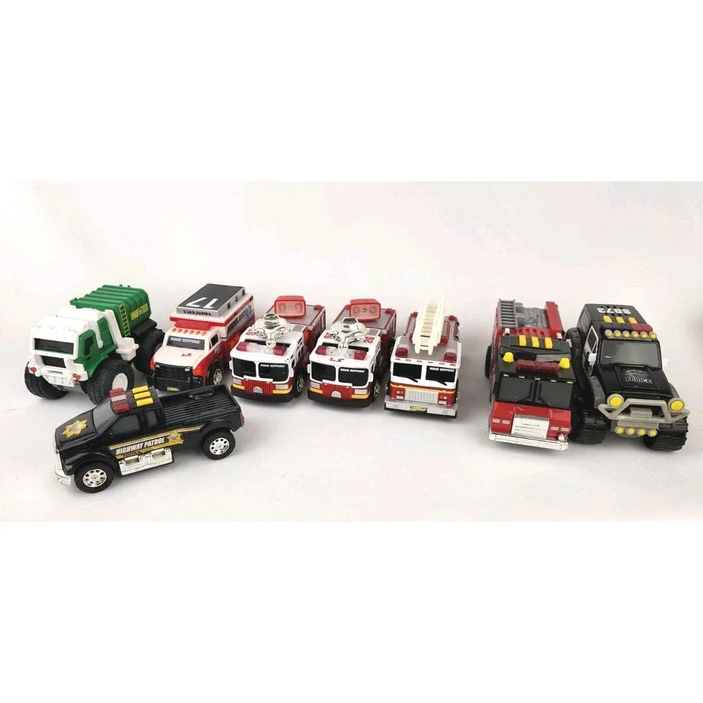 Lot TONKA Fire Trucks And Emergency Vehicles Police Car Garbage First Responders